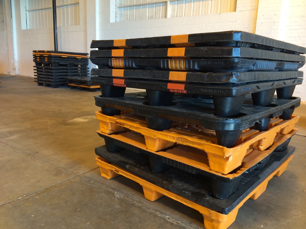 Empty food pallets, United Food Operation