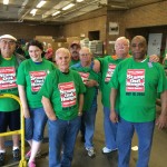 This crew of United Food Operation regular volunteers stayed all day.