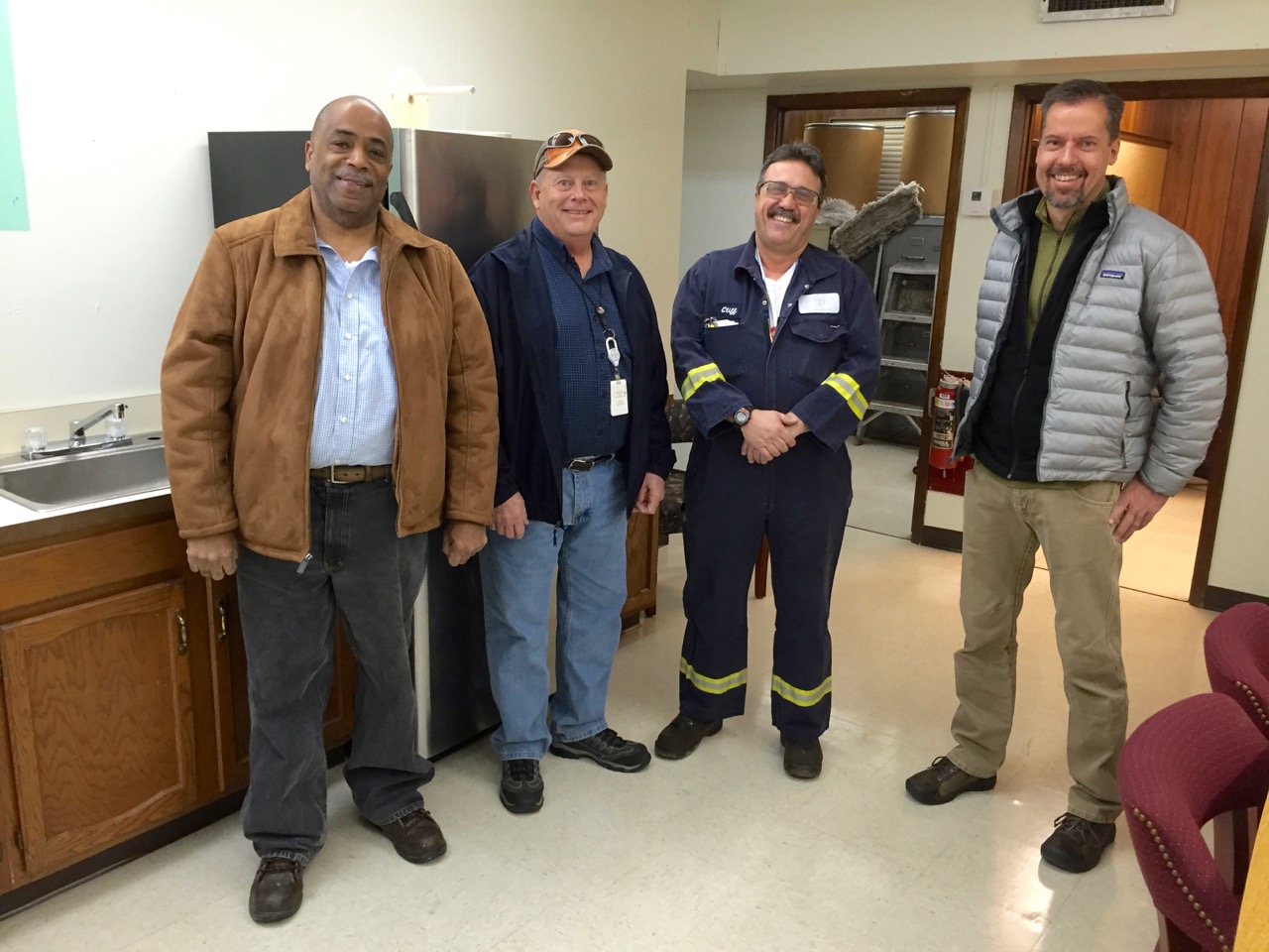 Pictured L to R are Joe Davenport, Clifford Means, and Andy Altman.
